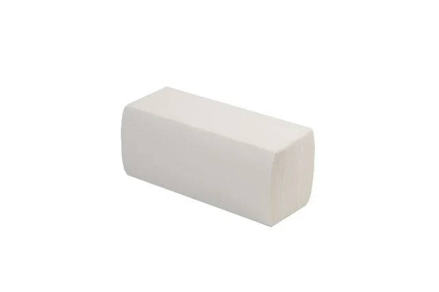 Falthandtuch | 24 x 21 cm | 2-lagig | ZZ-Falz | Weiß | 4000 Stück/Karton