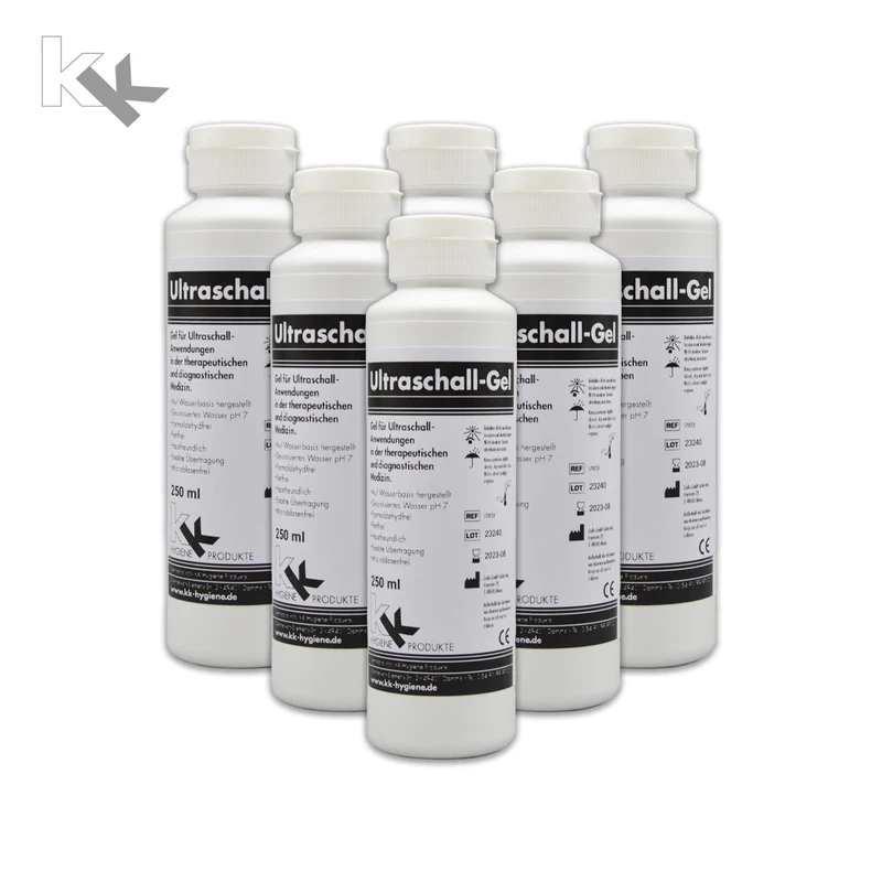 Ultraschallgel | KK Kontaktgel | Sonogel | 6 x 250 ml Flasche