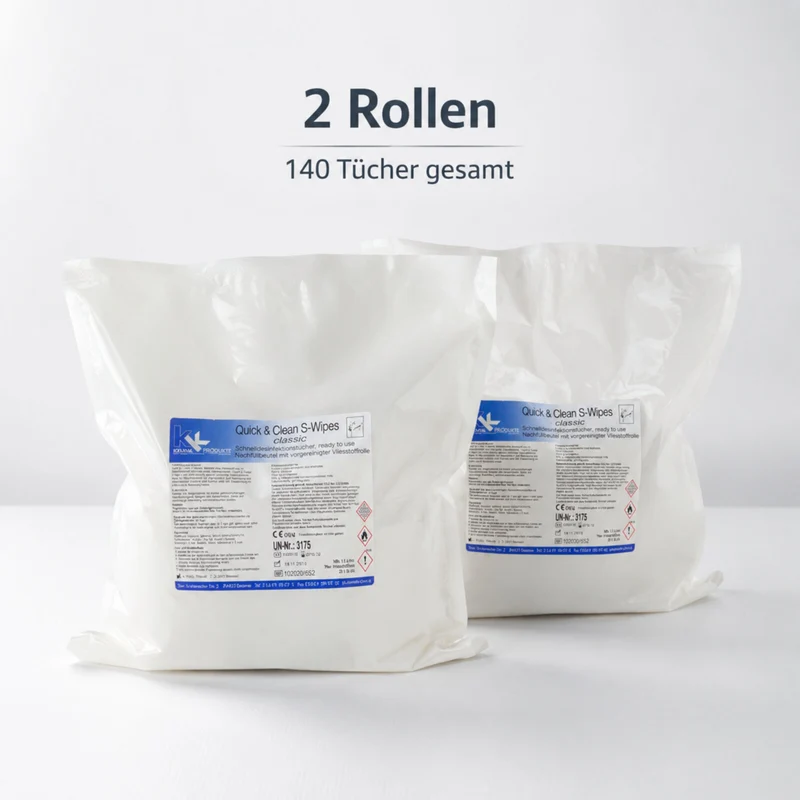 Desinfektionstücher KK Quick & Clean S Wipes 2 x 70