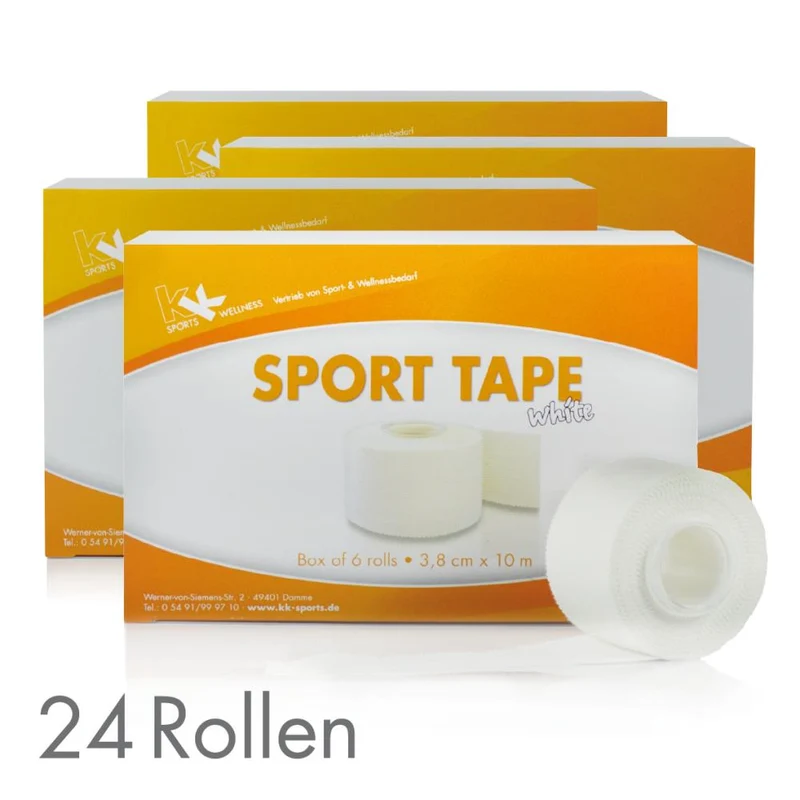 24 x KK Sporttape 3,8 cm x 10 m weiß