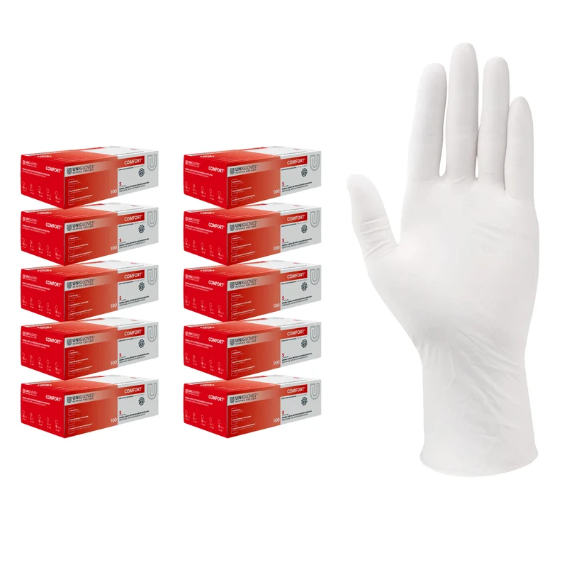 Latexhandschuhe Unigloves Comfort 1000 Stück Gr. XS-XL