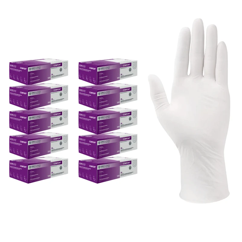Latexhandschuhe Unigloves Comfort 1000 Stück Gr. XS-XL