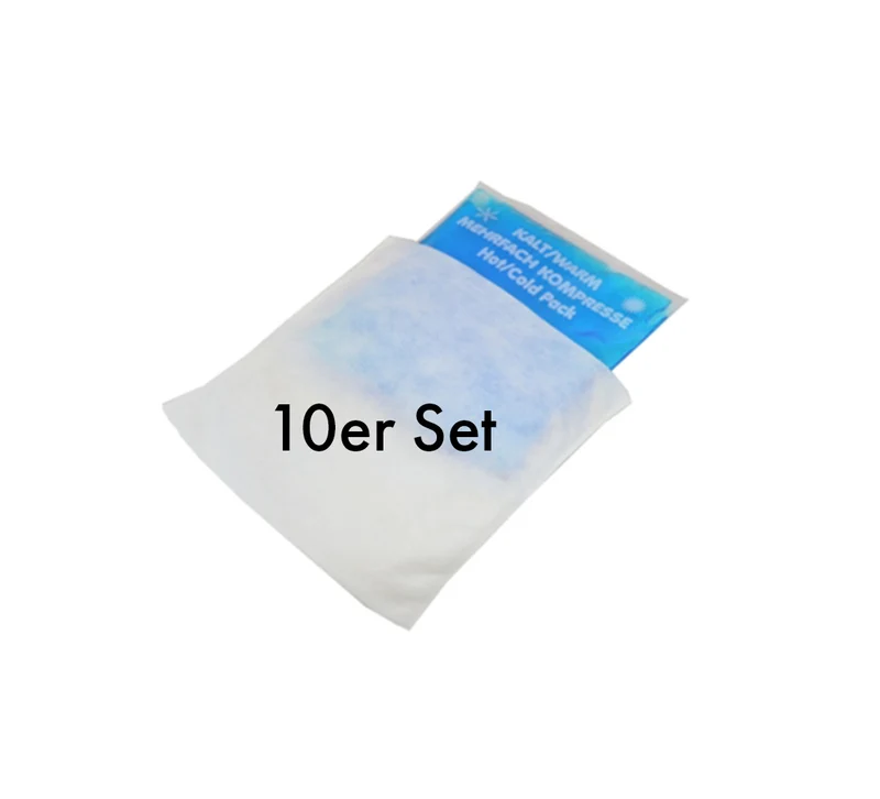 KK Vlieshüllen 10 Stück für Kalt-Warm-Kompressen 13 x 14 cm