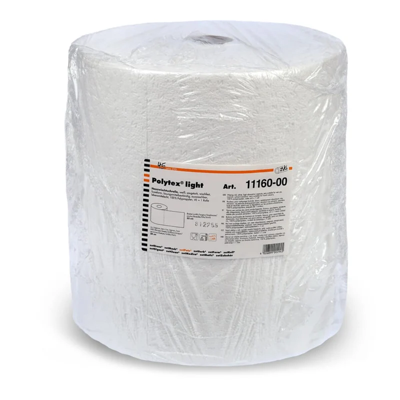 Polytex® light Nasswischtuchrolle | Weiß | 38 cm x 32 cm | 500 Abrisse