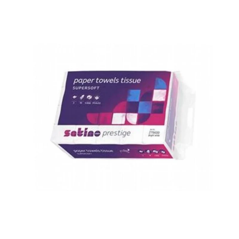 Tissueline Premium Interfold Handtuchpapier | 20,6 x 32 cm | 2-lagig | Hochweiß | 3000 Stück