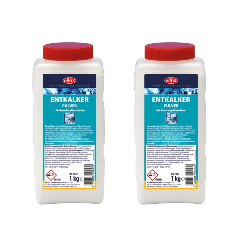 Eilfix® Entkalker Pulver 2 x 1 kg Dose