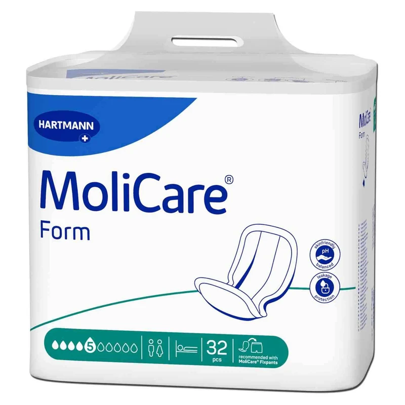 MoliCare® Form 5 Tropfen - Vorlagen bei mittlerer bis schwerer Harn-/ Stuhlinkontinenz - 1614 ml (HMV: 15.25.30.1051)