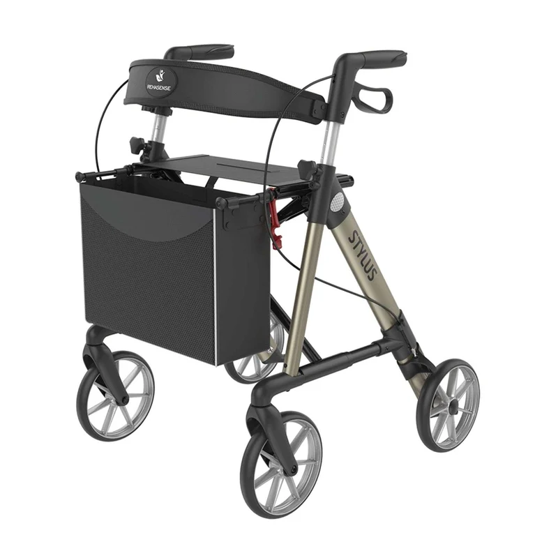 Rehasense Stylus L – Leichtgewichtrollator inkl. Rückengurt | 6,5 kg, Gr. 150-200 cm (HMV: 10.50.04.1255)