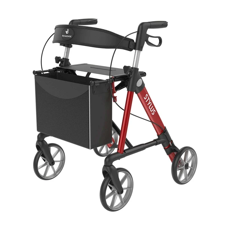 Rehasense Stylus L – Leichtgewichtrollator inkl. Rückengurt | 6,5 kg, Gr. 150-200 cm (HMV: 10.50.04.1255)