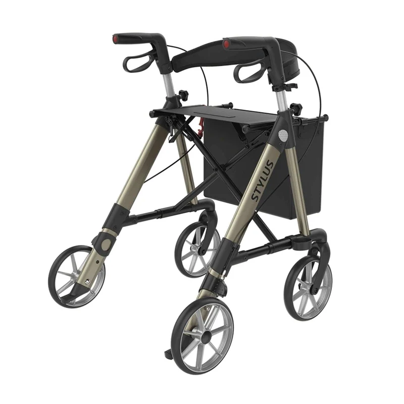Rehasense Stylus L – Leichtgewichtrollator inkl. Rückengurt | 6,5 kg, Gr. 150-200 cm (HMV: 10.50.04.1255)