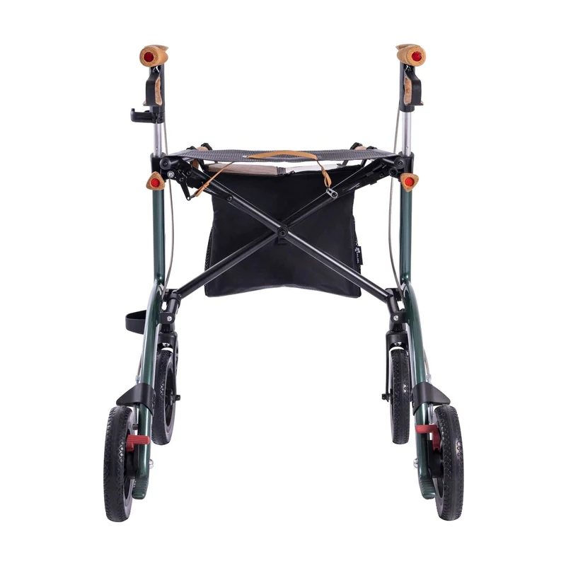 Saljol Carbon Rollator CR54 mit Schleifbremse für sicheres Bergabgehen - Vollausstattung (HMV: 10.50.04.1260) / Sitzhöhe 54 cm