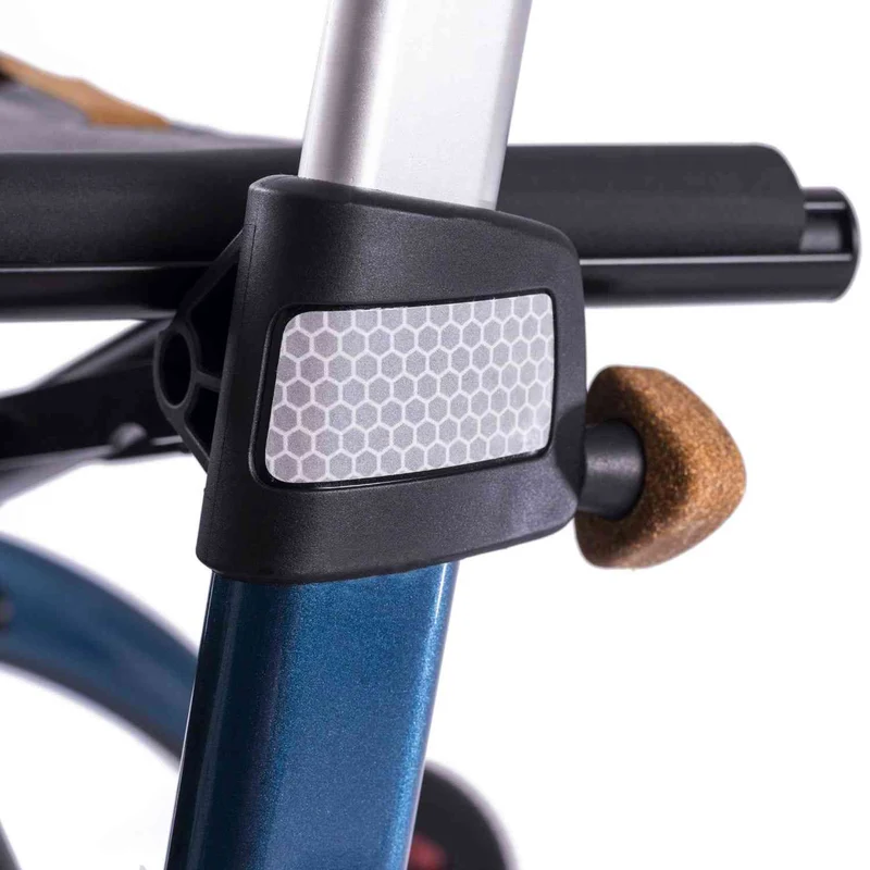 Saljol Carbon Rollator CR54 mit Schleifbremse für sicheres Bergabgehen - Vollausstattung (HMV: 10.50.04.1260) / Sitzhöhe 54 cm