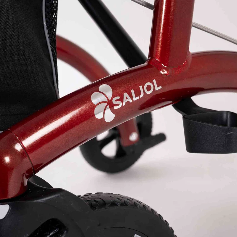 Saljol Allround Rollator AR62 Leichtgewicht mit Vollausstattung - (HMV: 10.50.04.1261) / Sitzhöhe 62 cm