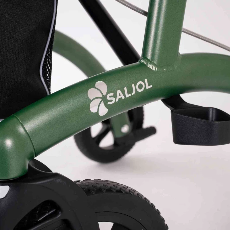 Saljol Allround Rollator AR62 Leichtgewicht mit Vollausstattung - (HMV: 10.50.04.1261) / Sitzhöhe 62 cm