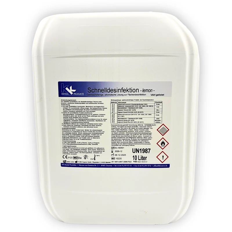 KK Schnelldesinfektion für Oberflächen 10 Liter Kanister