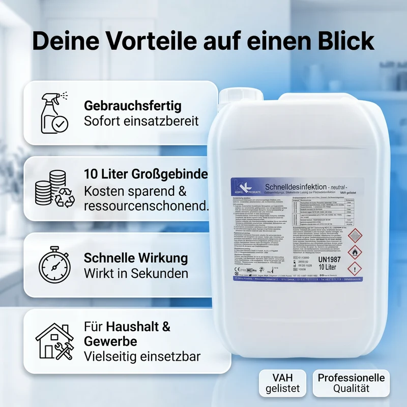 KK Schnelldesinfektion für Oberflächen 10 Liter Kanister