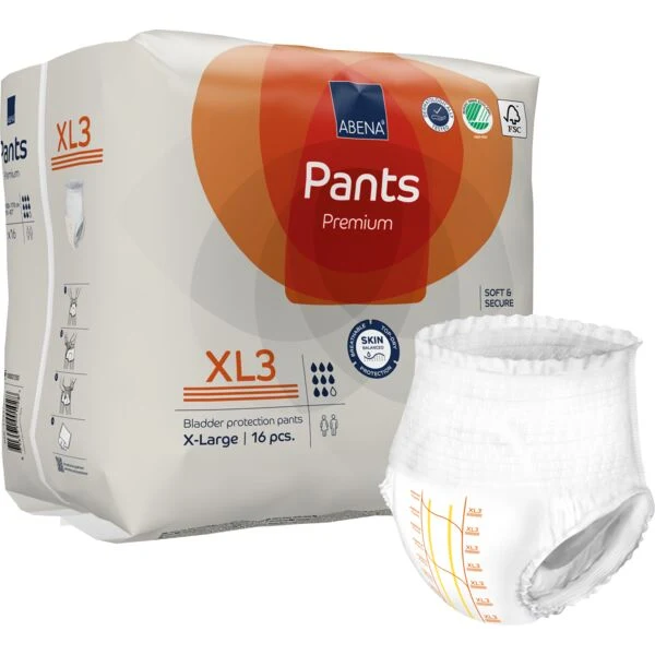 Abena Pants Premium XL3 (ehem. Abri-Flex) - für schwere Inkontinenz (auch Nachts) - 2600 ml (HMV: 15.25.31.8320)