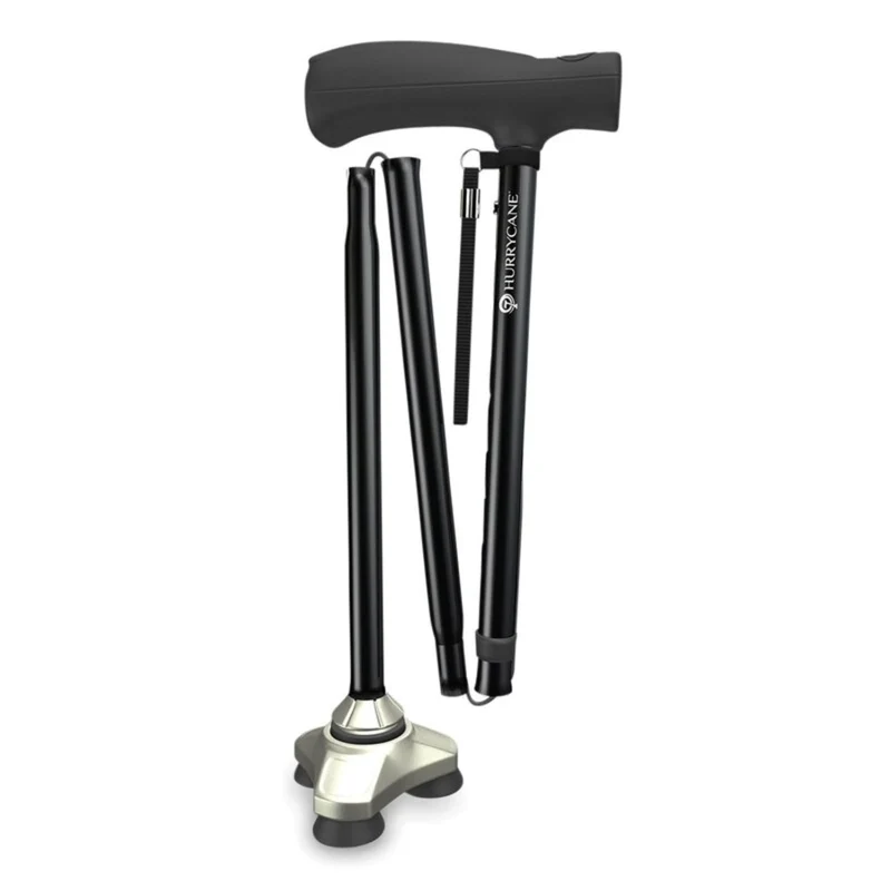 Drive Medical Gehstock Hurrycane, blau – faltbar, sicher & stilvoll