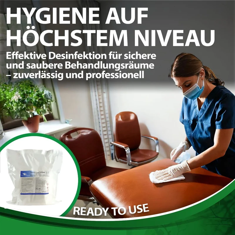 KK Quick & Clean alkoholische S-Wipes ready to use Refillbeutel 70 Tücher/Rolle