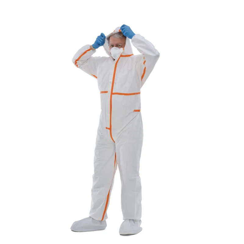 ZVG Einwegoverall Z2 secutex® SL Weiß/Orange Gr. M-XXXL