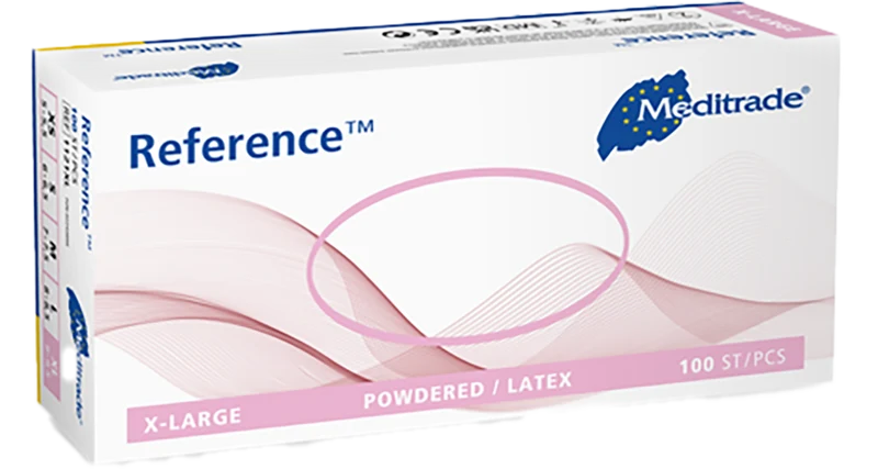 Meditrade Latexhandschuhe Reference XS - XL 100 Stück/Box