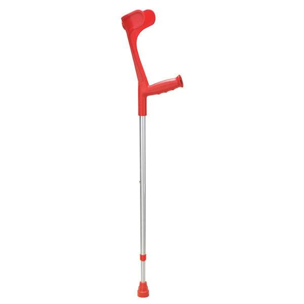 Krukken Mobil soft grip - 1 stuk Zilverkleur