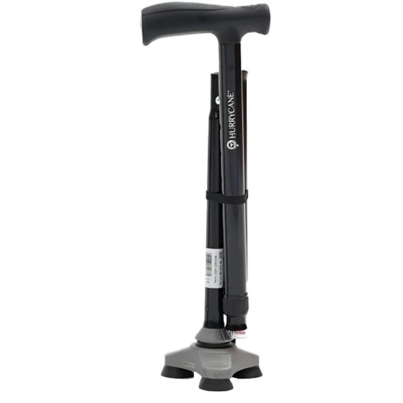 Drive Medical Gehstock Hurrycane, schwarz – faltbar, sicher & stilvoll