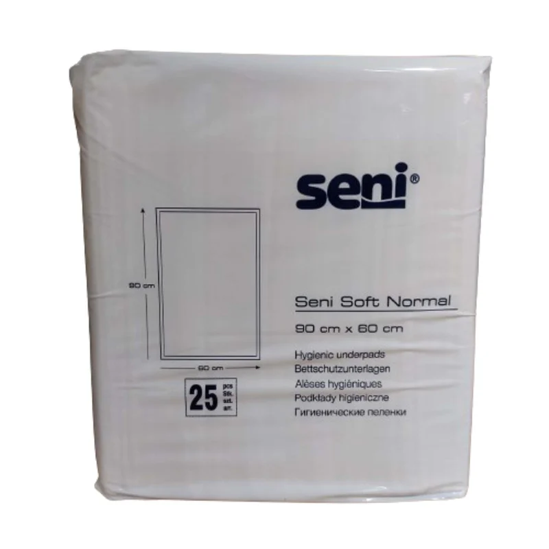 Seni Soft Normal - Saugstarke Einmal- Kranken-/ Bettschutzunterlage 60 x 90cm (weiß), 1600 ml