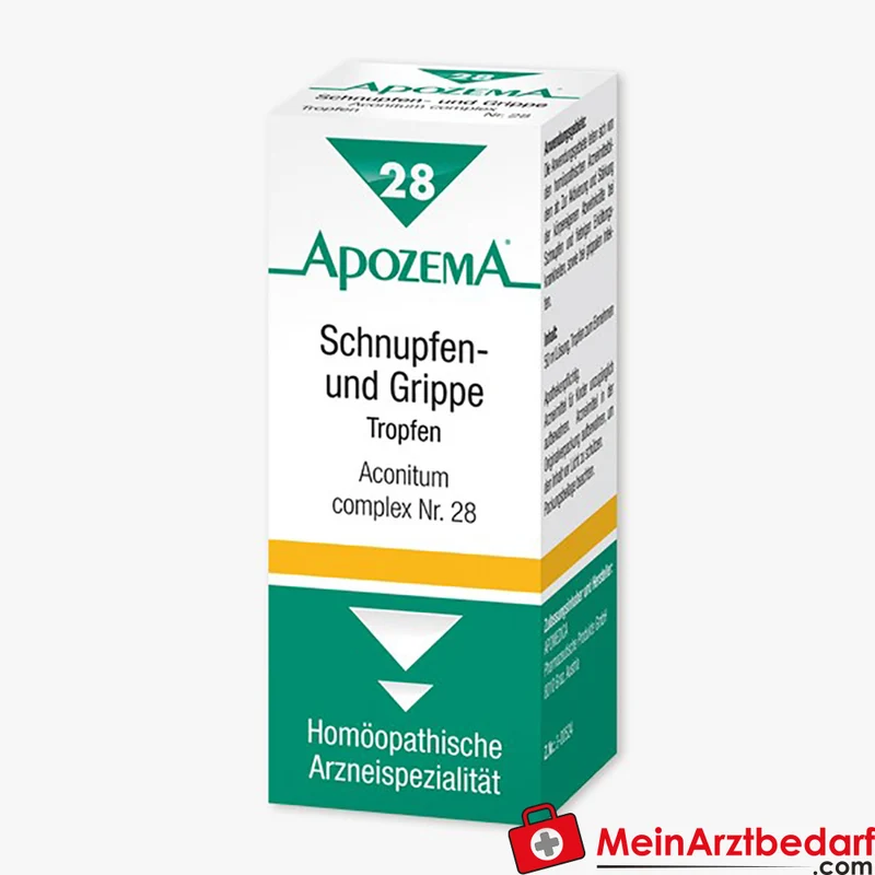 Apozema Schnupfen- und Grippe-Tropfen Nr. 28 homöopathisch 50 ml