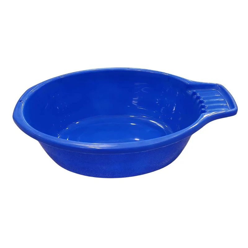 Waschschüssel / Handwaschbecken mit Seifenablage aus Kunststoff, 7 Liter - blau