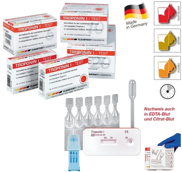 Cleartest Troponin I - 10 stuk