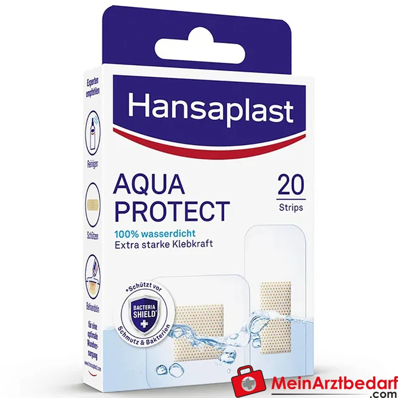 Hansaplast Aqua Protect Wundpflaster Strips wasserdicht latexfrei 20 St.