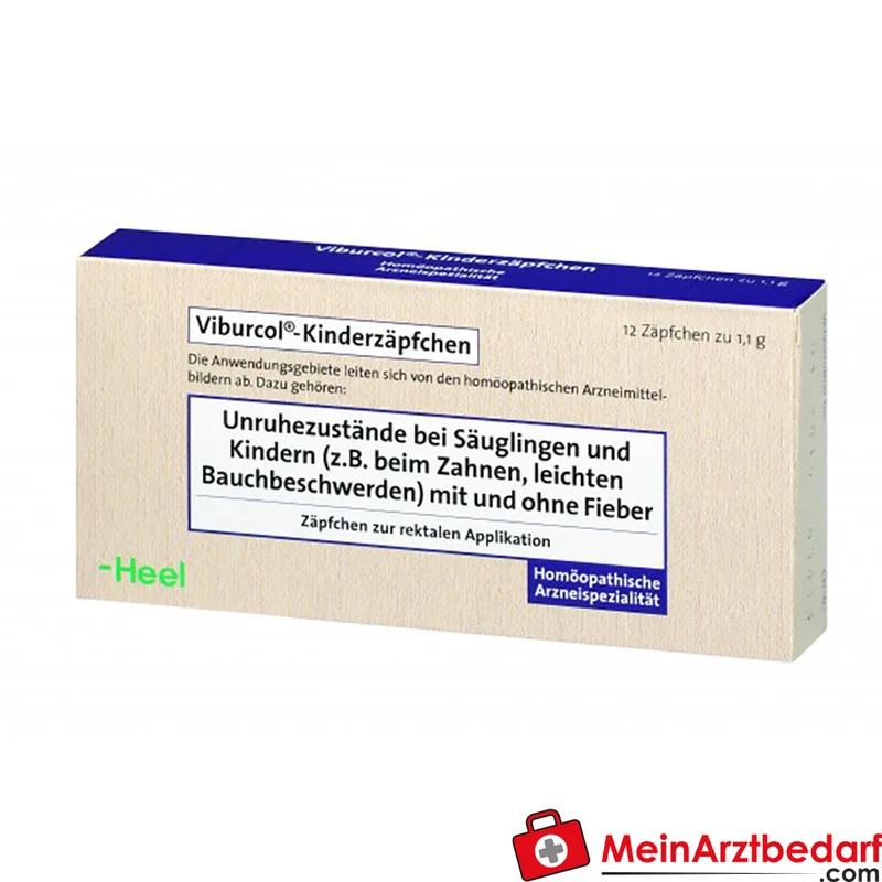 Viburcol Kinderzäpfchen homöopathisch 12 Stück bei Unruhe und Zahnen