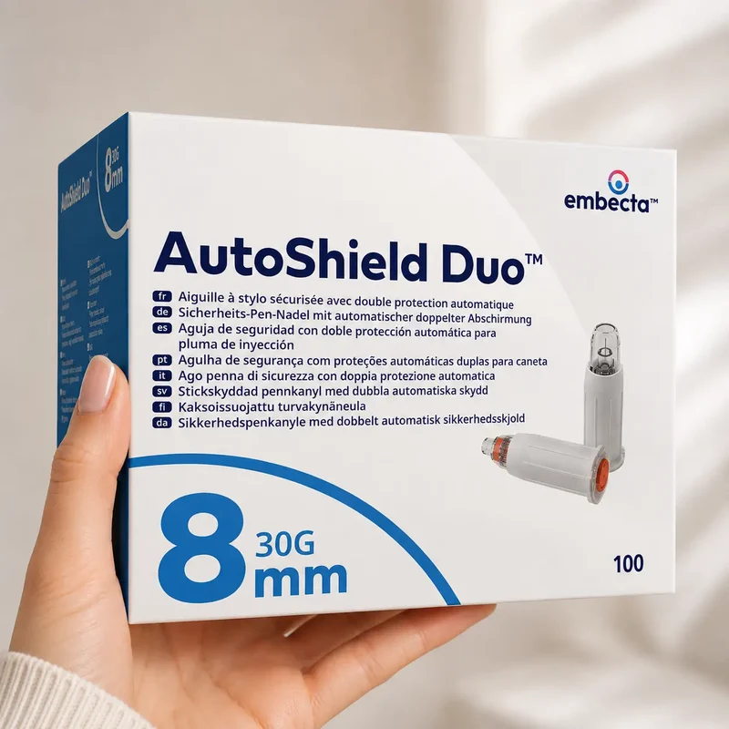 embecta AutoShield Duo Pennaalden 8 mm 30G – 100 stuks - 329608