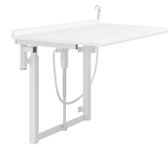 Pressalit Care Wickeltisch R8721000 /8722000 wandhängend, hochklappbar, höhenverstellbar, 75 kg Last