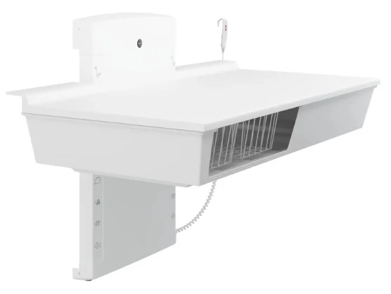 Pressalit Care Wickeltisch R8662000 / R8663000, elektr. verstellbar bis Bodennähe!, 1400 mm /1800 mm, 75 kg Last