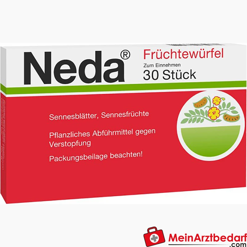 GSK-Gebro Neda Früchtewürfel pflanzliches Abführmittel mit Senna, Tamarinde & Feige 30 Stück