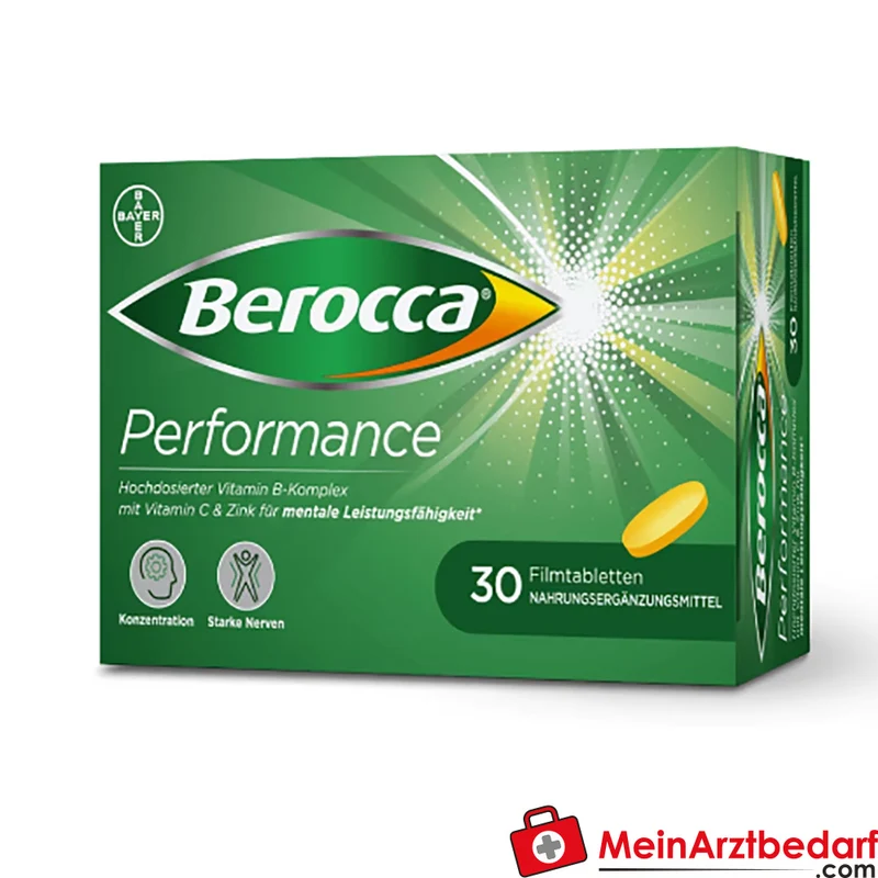 Berocca Performance Filmtabletten 30 St. – B‑Vitamine, Vitamin C, Magnesium & Zink
