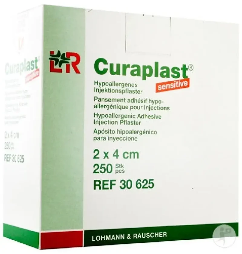Injectiepleister Curaplast sensitive 2x4cm 250 stuks