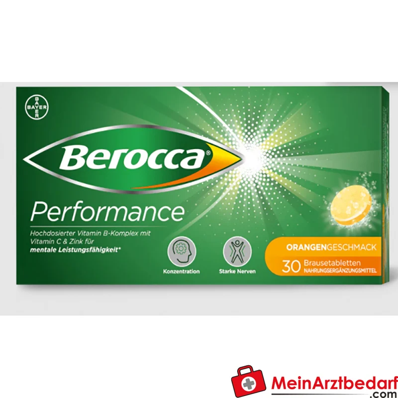 Berocca Performance Brausetabletten 30 St. – B‑Vitamine, Vitamin C, Magnesium