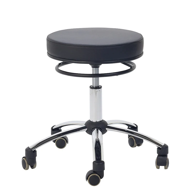 Tabouret, draaibare kruk met ontgrendelingsring | zwart