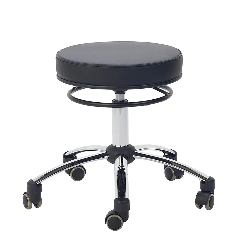 Tabouret, draaibare kruk met ontgrendelingsring | zwart