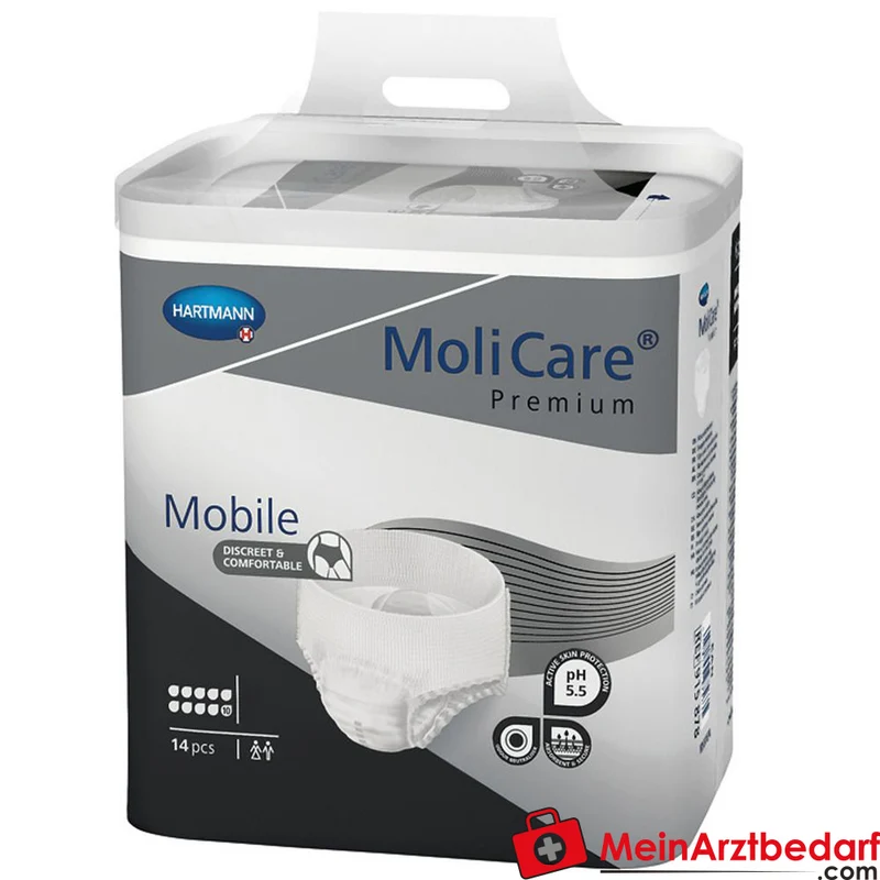 MoliCare Premium Elastic Inkontinenzslip 10 Tropfen Größe L, 4x14 Stück