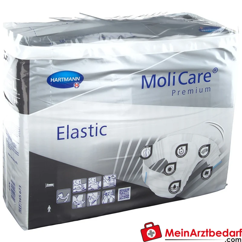 MoliCare Premium Elastic Inkontinenzslip 10 Tropfen Größe L, 4x14 Stück