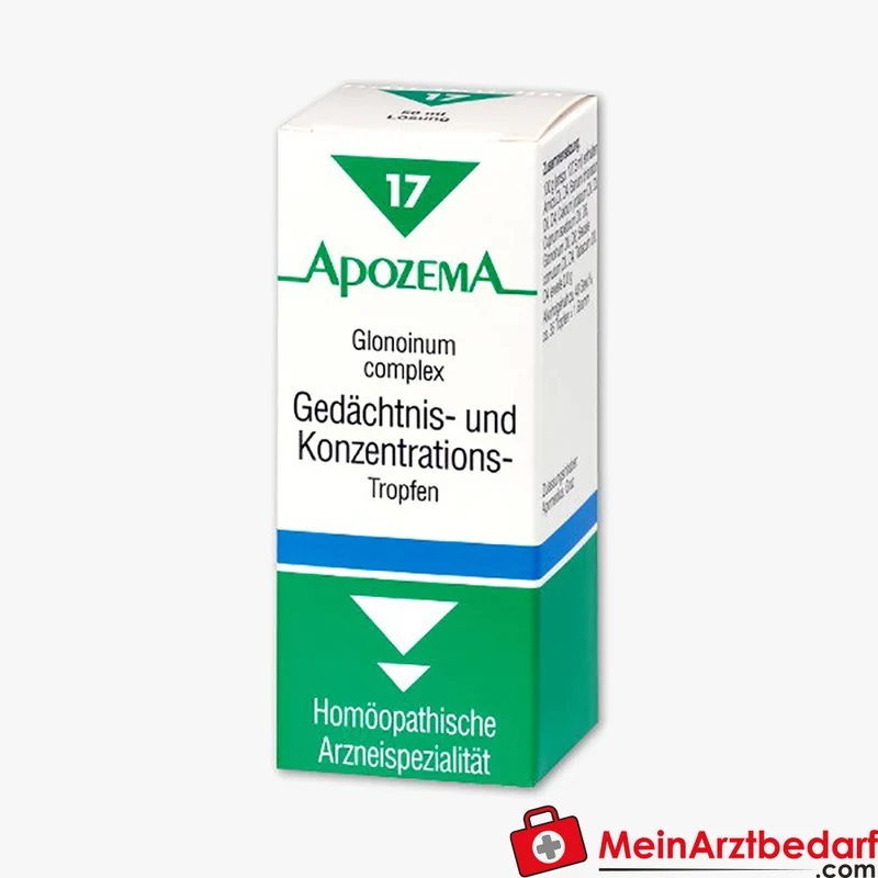 Apozema Gedächtnis- und Konzentrations-Tropfen Nr.17, homöopathisches Arzneimittel, 50 ml