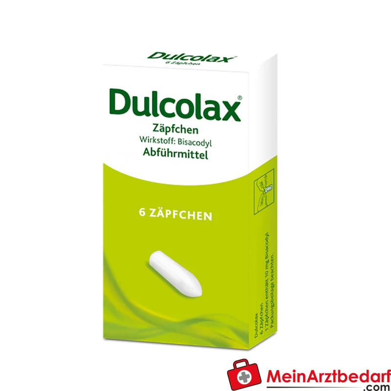 Dulcolax Zäpfchen 10 mg, 6 St. – Bisacodyl Abführmittel, Wirkung 30 Min