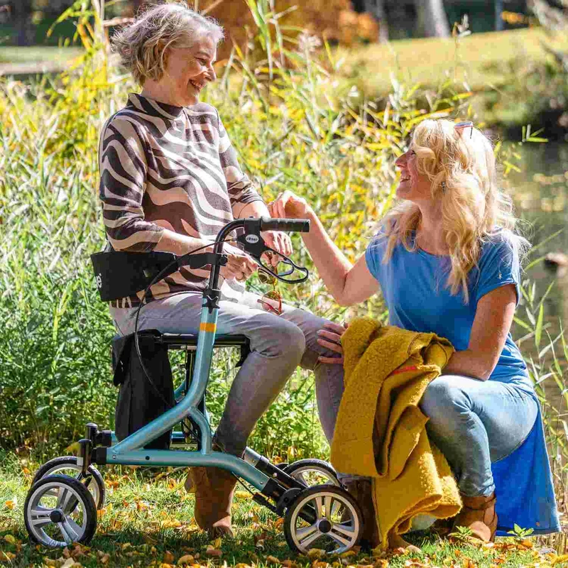 Drive Medical Leichtgewicht Rollator Nitro SL - Superleicht (nur 5,5 kg), faltbar & stabil - Spa-blau (HMV: 10.50.04.1276)