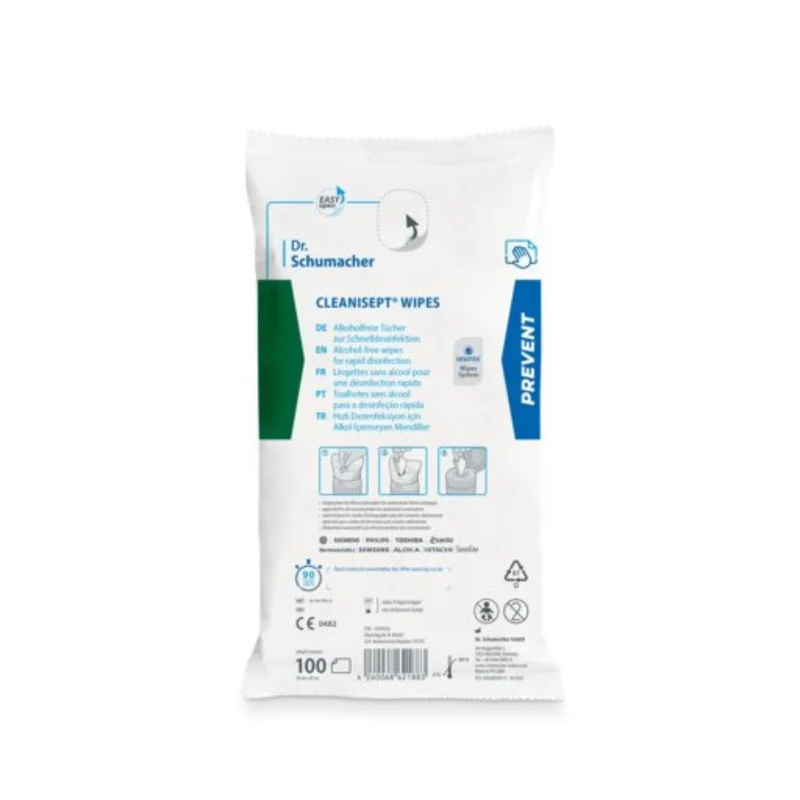 Cleanisept Wipes, Alkoholfreie Tücher zur Flächendesinfektion - 100 Tücher (Nachfüllpack)