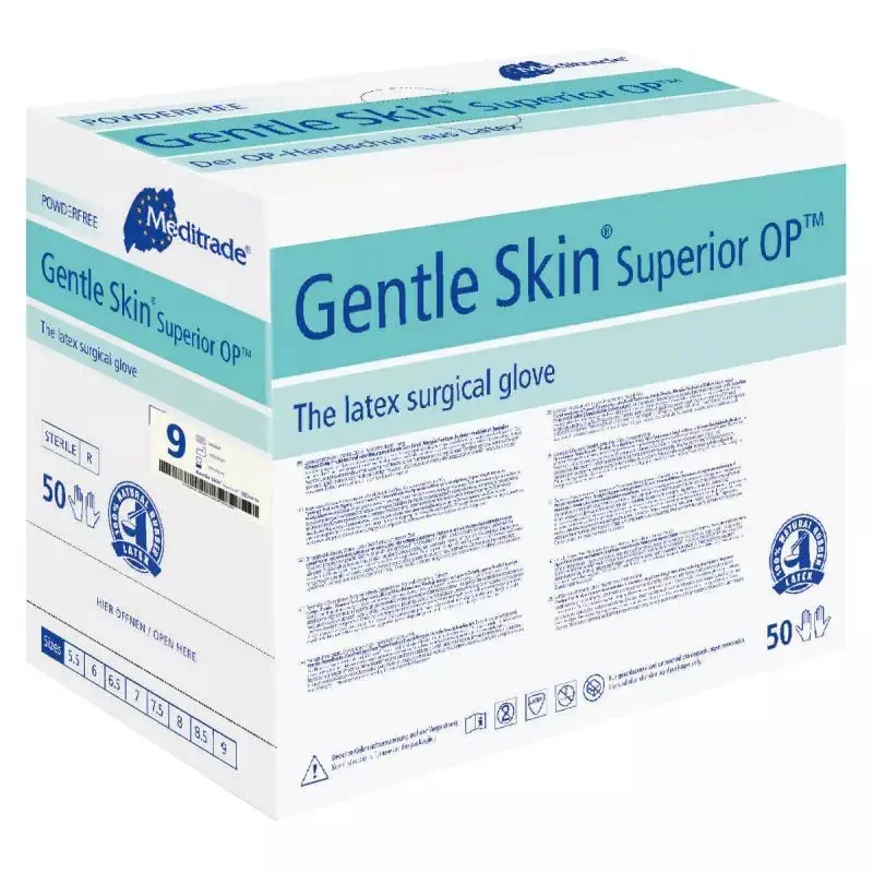Gentle Skin® Superior OP 9 extra large – Steriele Latex Operatiehandschoenen Poedervrij (50 Paar)