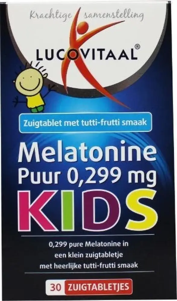 Lucovitaal Melatonine Kids Puur 0,299 mg – Voor Kinderen